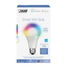 Feit Electric 100 Watt Equivalent Daylight A19 Dimmable Color Changing Wi Fi Led Smart Light Bulb 4 Pack Om100 Rgbw Ca Ag 4 The Home Depot