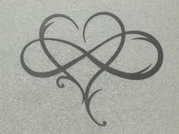Infinity Heart Sign Wall Art Love Decor