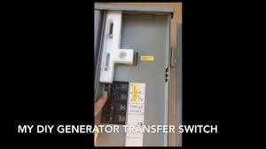 my diy generator transfer switch you