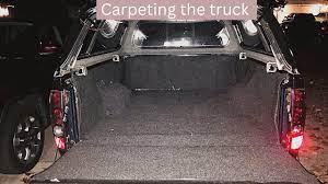 dream truck cer carpeting the bed