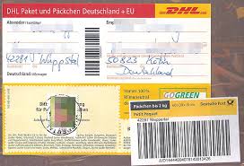 Wie unterscheiden sich päckchen und paket bei dhl? File Packchenaufkleber Mit Briefmarke Bis 2 Kg Dhl 2016 Jpg Wikimedia Commons