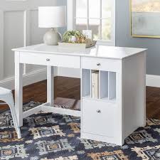 Small desks for children are designed to inspire creativity and help with homework, while storage desks with drawers make organizing a breeze. 48 Inch White Computer Storage Desk With Keyboard Drawer On Sale Overstock 4835657