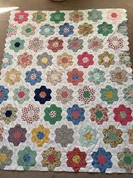 grandmother s flower garden quilt like