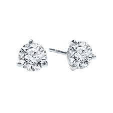 2ct tw diamond solitaire stud earrings