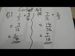 Multiplying Fractions Corbett Maths