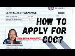 apply for singapore police clearance
