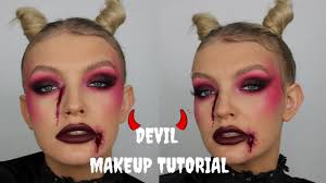easy devil halloween makeup tutorial