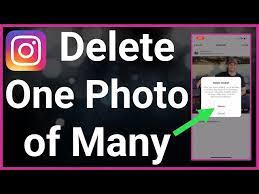 how to delete one photo from multiple