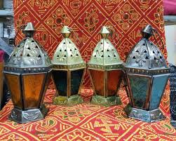 Moroccan Style Glass Lanterns Hanging