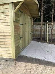 wooden garden shed work garage