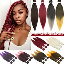 Give your look a whole new twist with a braided wig. Pre Stretched Braiding Hair Natural Dreadlocks Fiber Crochet Ombre Ez Braid Red Ebay