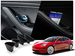 Naturally, many model 3 owners have gotten used to just. Amazon Com R Ruiya 4pcs 2018 2019 Tesla Model 3 Grabtray Passenger Storage Box Tray Organizer Handle Pocket Door Side Pallets Armrest Container Box Cover Front Back Door Automotive