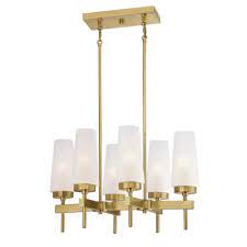 We provide brass recycling of yellow brass, red brass, rod brass. Westinghouse Chaddsford 6 Light Champagne Brass Chandelier With Frosted Glass Shades 6352700 The Home Depot