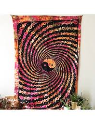 Tapestry Yin Yang Spiral Tie Dye