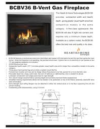 Hearth And Home Technologies Bcbv36