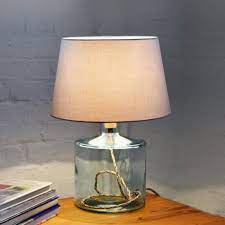 Grehom Table Lamp Base Clear Cylinder