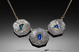 ocon meteorite black opal necklace