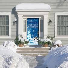 My Door Decor 285906xmas 005 36 X 80 In Winter Wonderland Front Door Mural Sign Banner Decor Multi Color