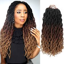 Dreadlock is a fashionable hairstyle that has been sported by various cultures around the world. Ombre Curly Faux Locs Crochet Braids Hair Soft Dreadlock Zoppah Com Zoppah Online