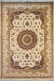 qum kaveh signed silk persian rug