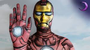 iron man makeup body paint tutorial