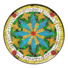 Broken Glass Mosaic In Fl Pattern
