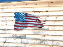 American Flag Wall Hanging Steel