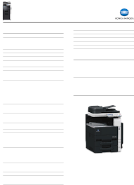 Bizhub c35 all in one printer pdf manual download. K 42 36 Speciflcation Installation K 42 36 Speciflcation Installation Guide 1 Konica Minolta Pdf Document