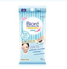 biore cleansing oil in cotton makeup