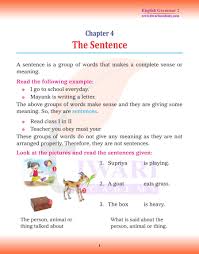 cl 2 english grammar chapter 4 the