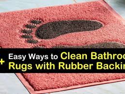 7 easy ways to clean bathroom rugs