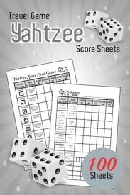 4.8 out of 5 stars. Travel Game Yahtzee Score Sheets Premium Quality Score Book For Yardzee Score Keeping For Dice Game