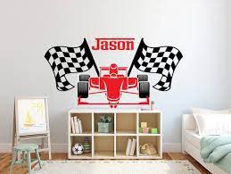 Racing Car Vehicle Wall Decal