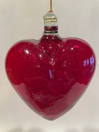 Blown Glass Heart Ornament Heart