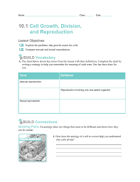 10 1 Cell Growth Division And Reproduction