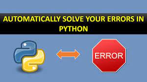 solve your errors in python
