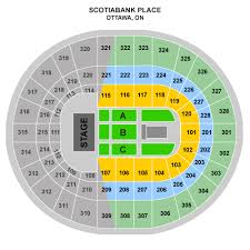 Reasonable Scotiabank Place Ottawa Concert Seating Chart