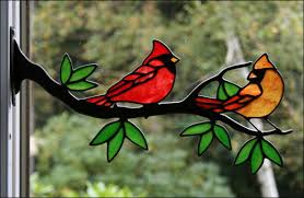 Stained Glass Birds By Chippaway Art Glass