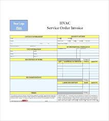 Hvac Price List Template Invoice Sample Templates For Resumes 2018