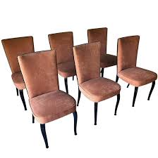 italian midcentury velvet dining chairs
