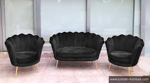 black oyster armchair sofa chair