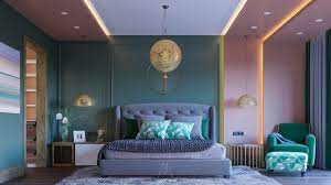 pink and green bedroom ideas interior