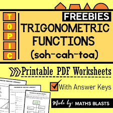 Trigonometric Functions Worksheets