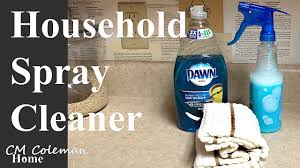 vinegar dishsoap household spray