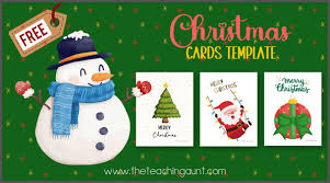 christmas card templates the teaching