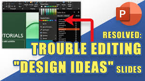 edit design ideas slides in powerpoint