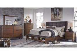 ashley ralene queen upholstered bed