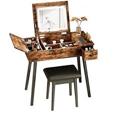 ironck vanity desk set with led lighted