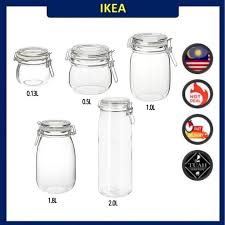 Ikea Korken Jar With Lid Clear Glass