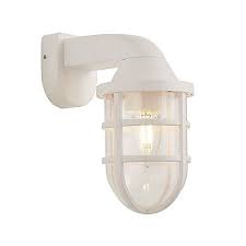 White Industrial Outdoor Wall Light